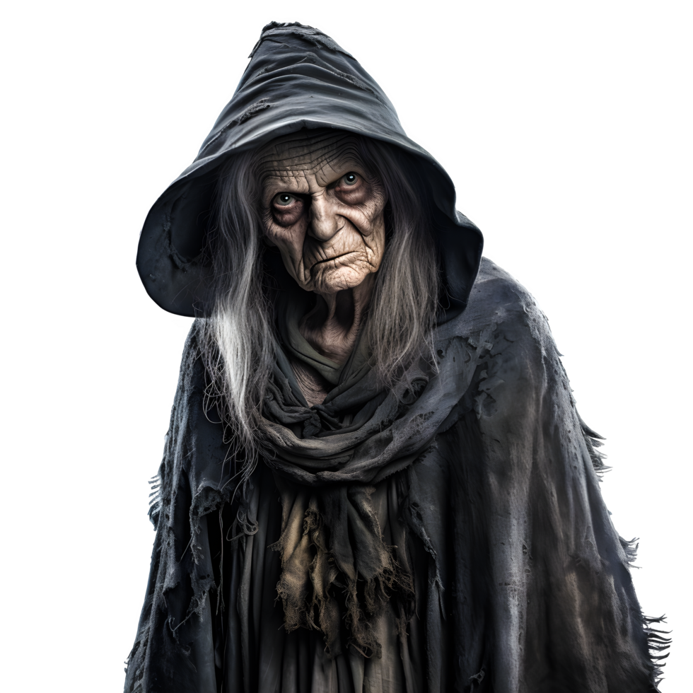 AI generated Witch on Transparent Background. AI Generated png