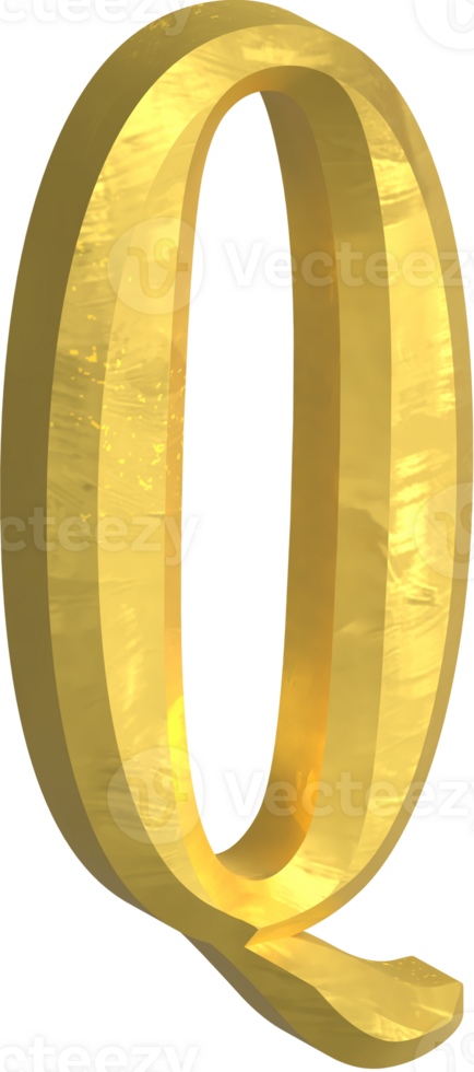 Golden letter illustration png