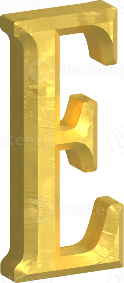 Golden letter illustration png