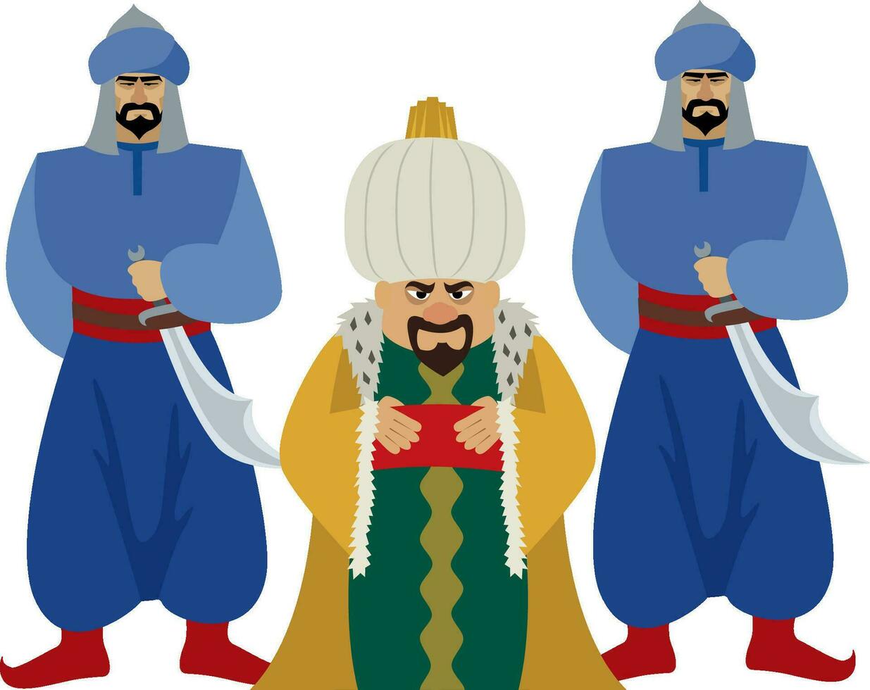 Sultan on White vector