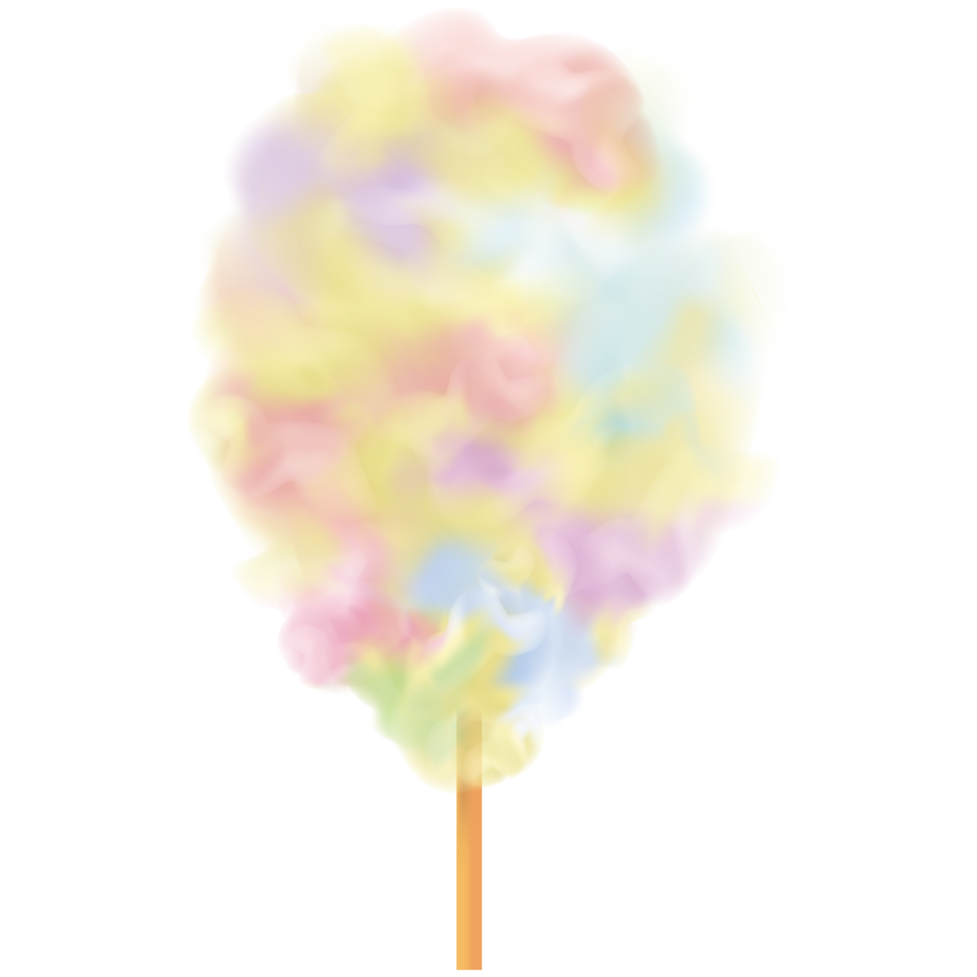 Cotton candy. Sugar clouds 3d. 35594726 PNG
