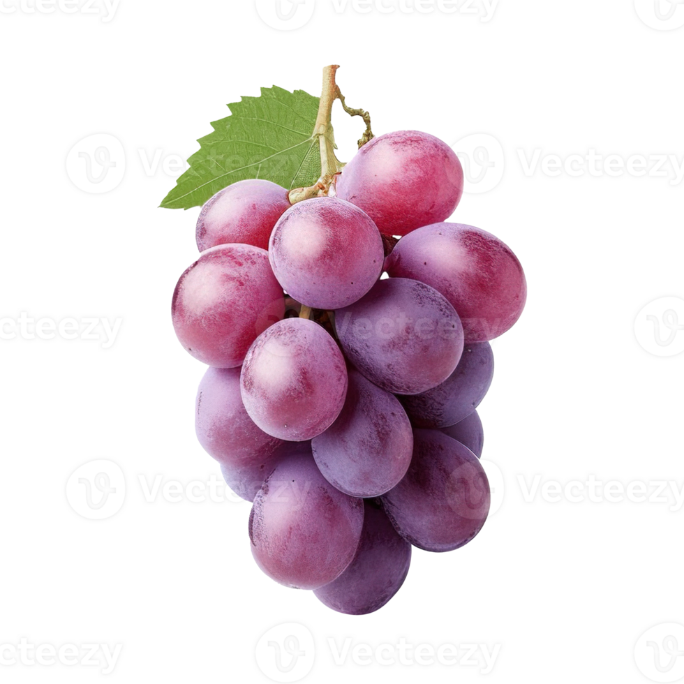 ai gerado fresco uva em transparente fundo png