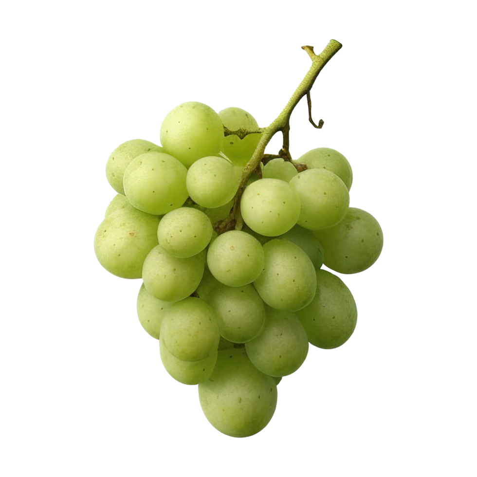 AI generated Fresh green grape on transparent background png