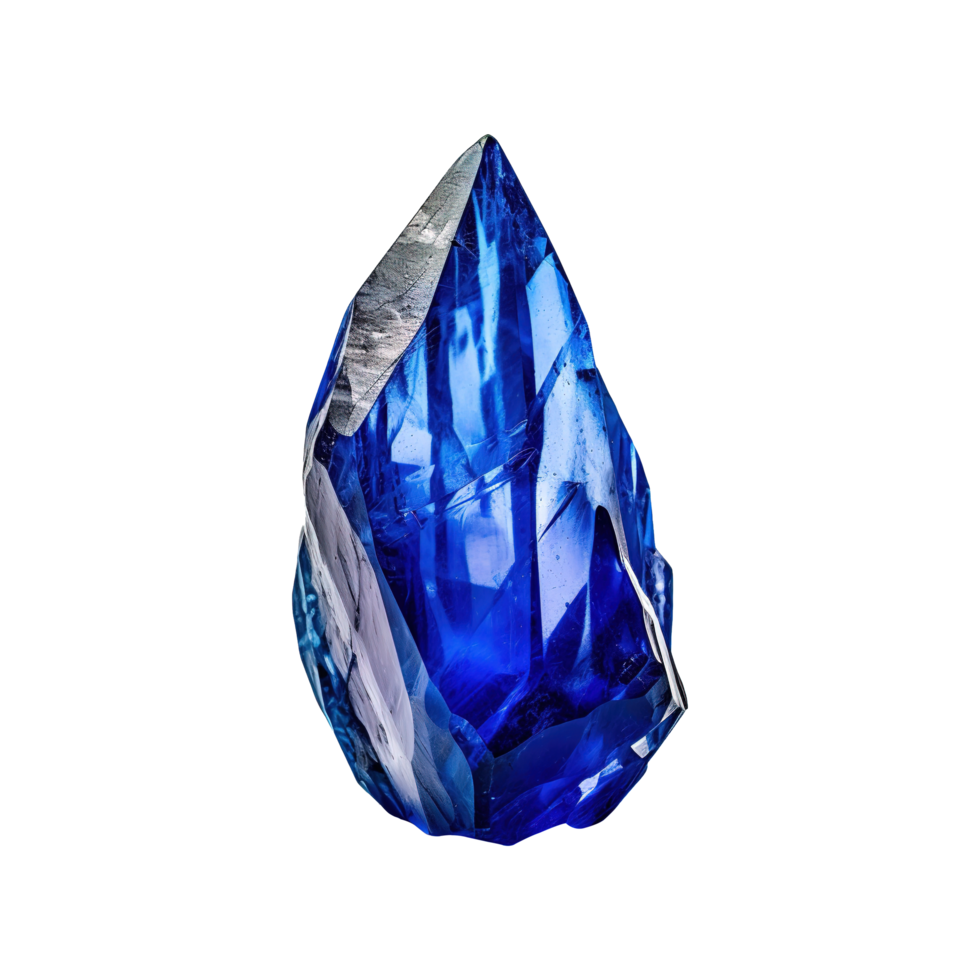 ai generado azul cristal en transparente antecedentes png