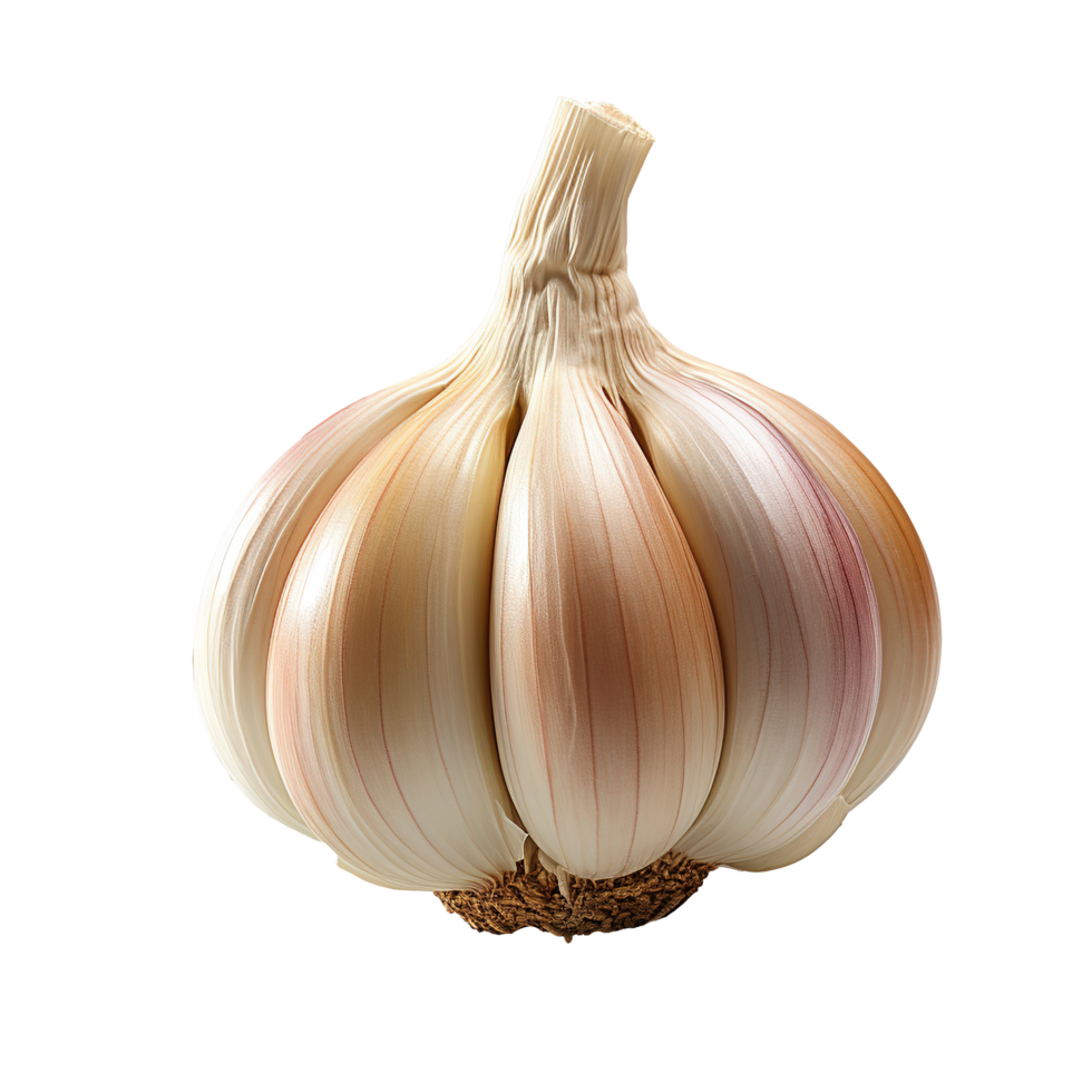 AI generated Fresh garlic on transparent background png