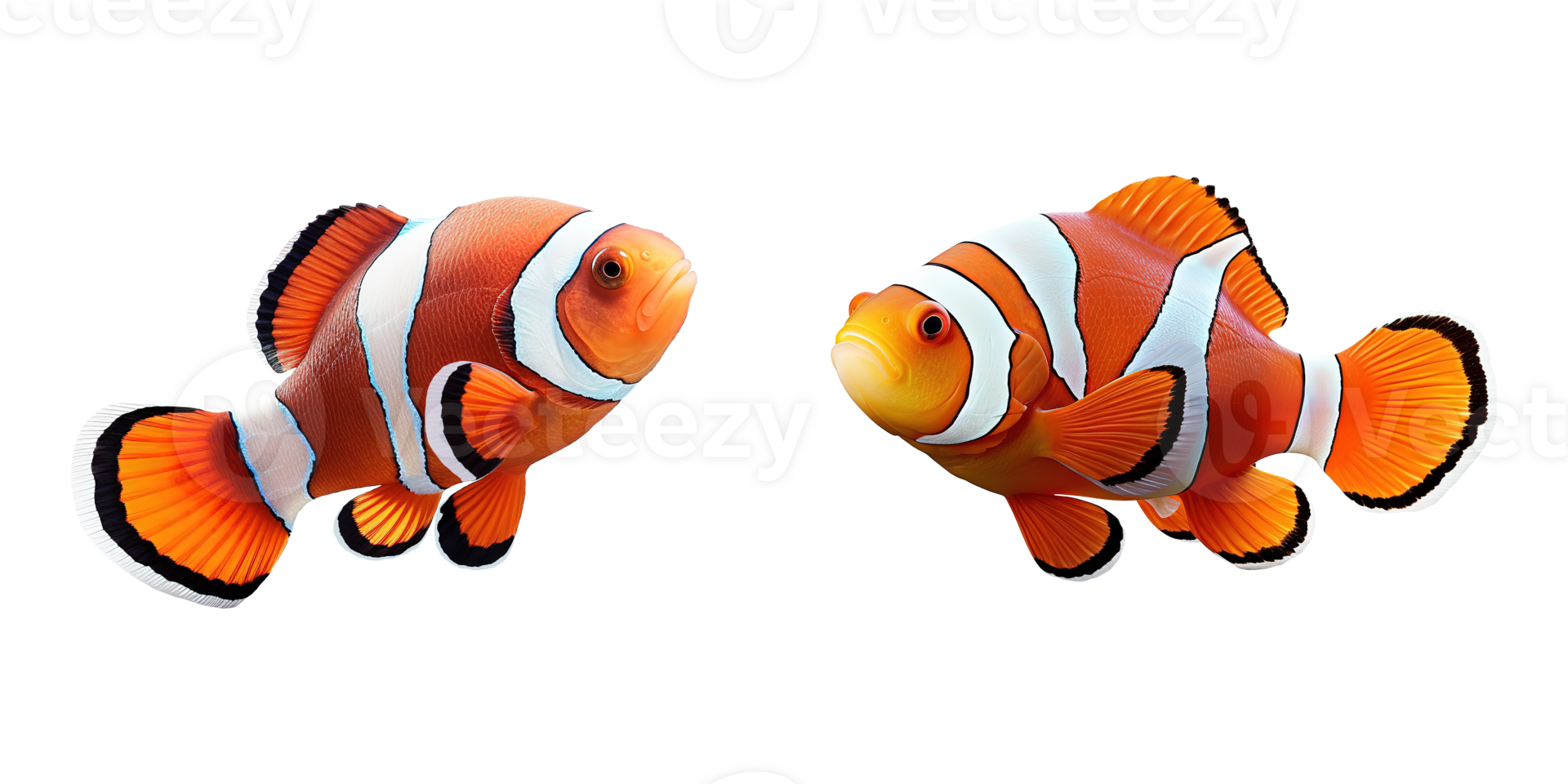 AI generated Clown fish in transparent background png