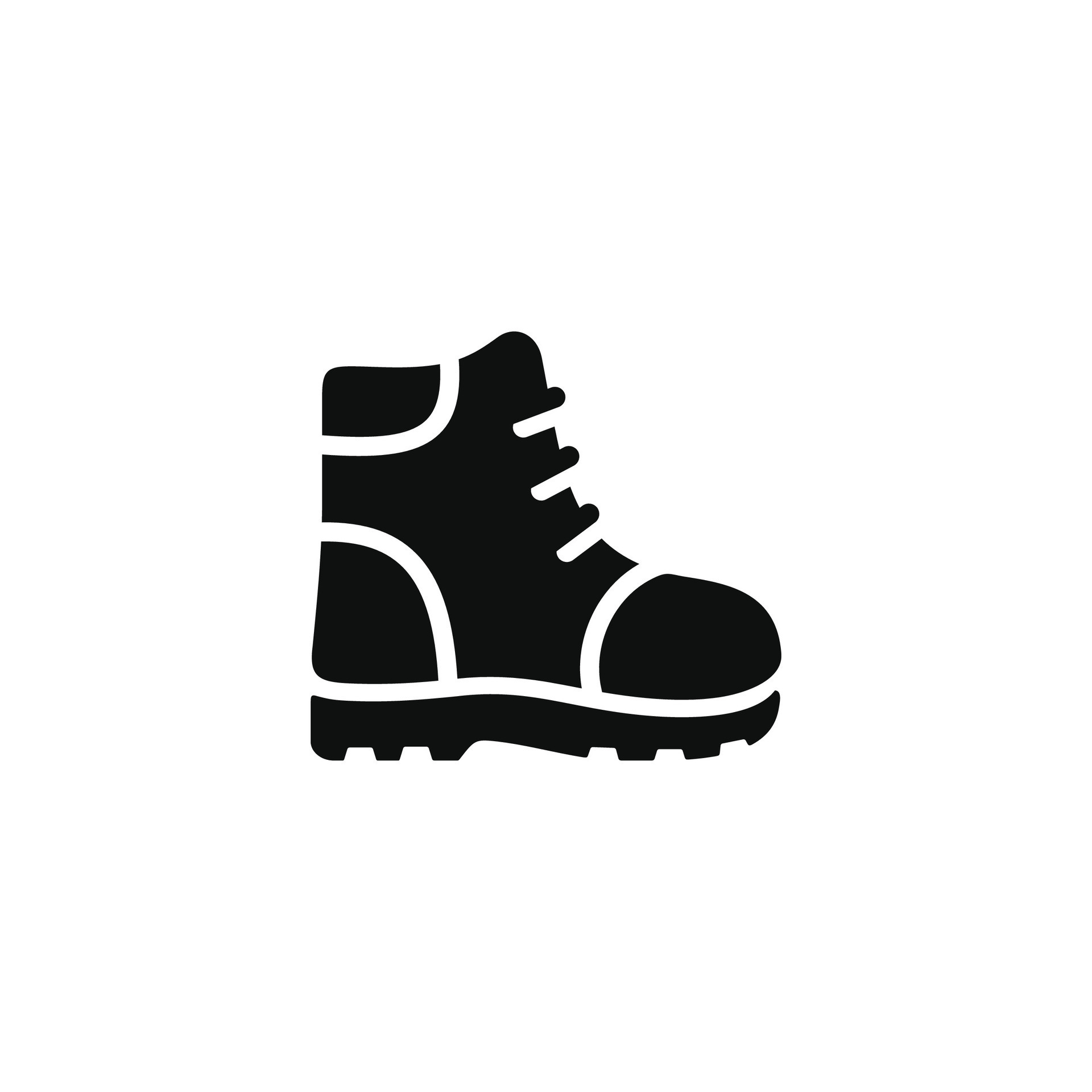 Hiking boot icon isolated on white background 35595055 Vector Art at