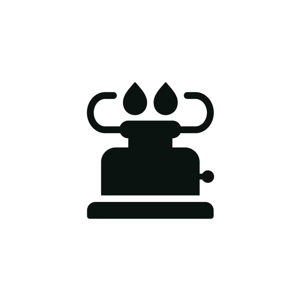 Camping stove icon isolated on white background vector