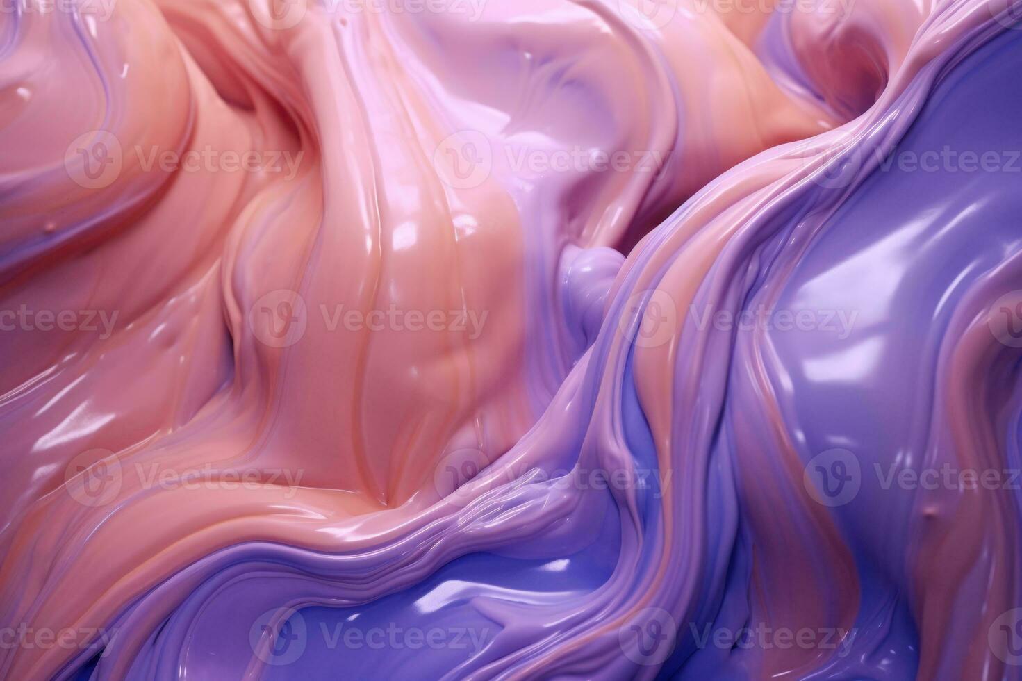 AI generated Abstract background with orange and purple swirls. Liquid flowing paint.. Ideal for use as a background for websites, presentations, or advertisements photo