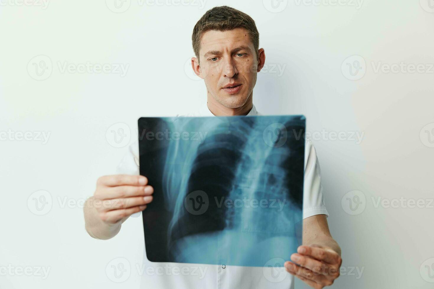 Care man person x-ray adult patient health physician caucasian healthcare medicine professional photo