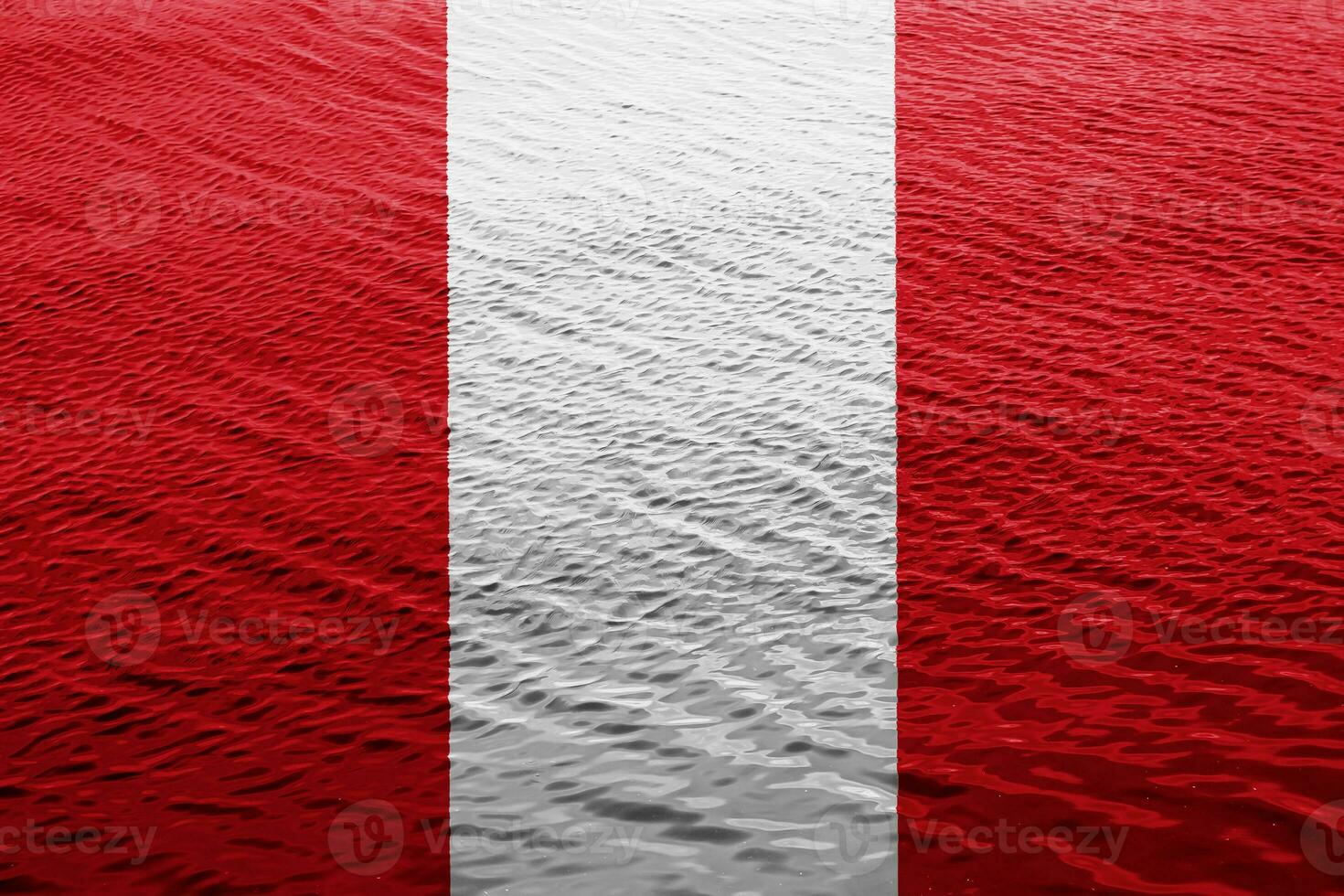 Flag of Republic of Peru on a textured background. Concept collage. photo