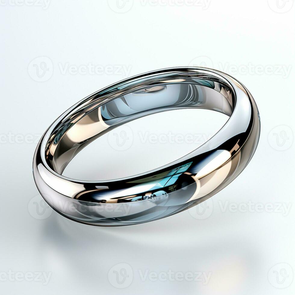 AI generated Wedding ring made of platinum, jewelry 850, 900, 950 - AI generated image photo