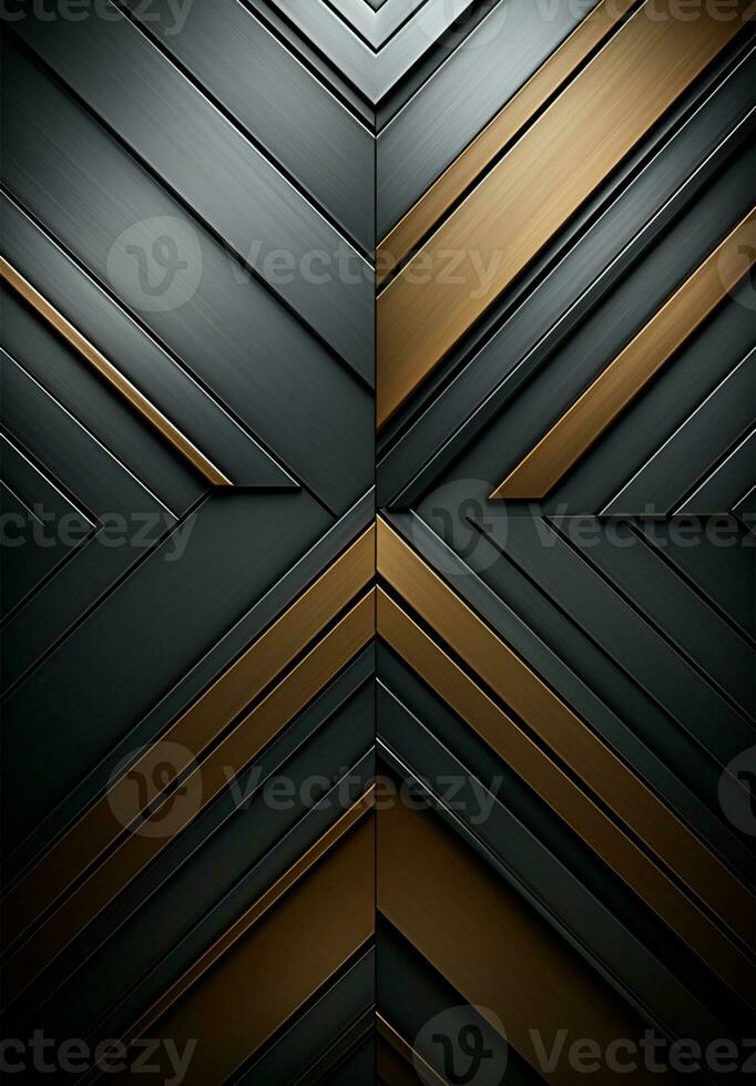 AI generated Vertical metal texture, steel silver background - AI generated image photo