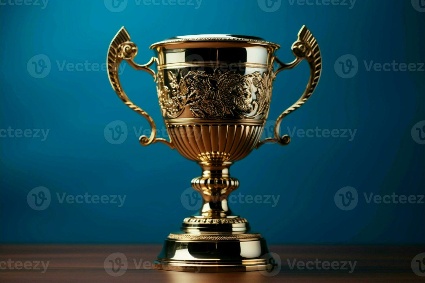 AI generated champion Award trophy cup winner concept AI Generated photo