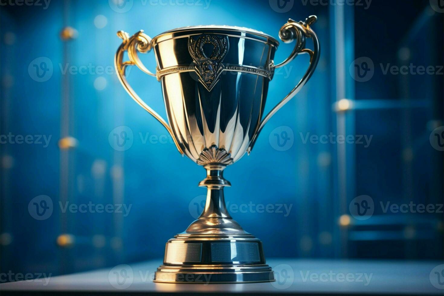 AI generated champion Award trophy cup winner concept AI Generated photo