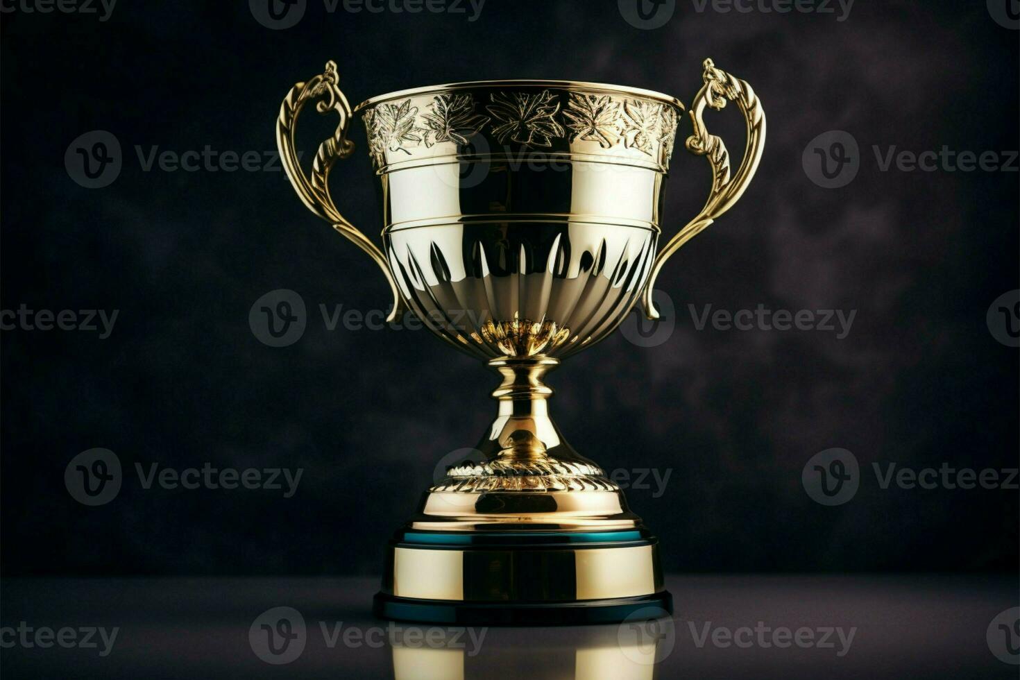 AI generated champion Award trophy cup winner concept AI Generated photo