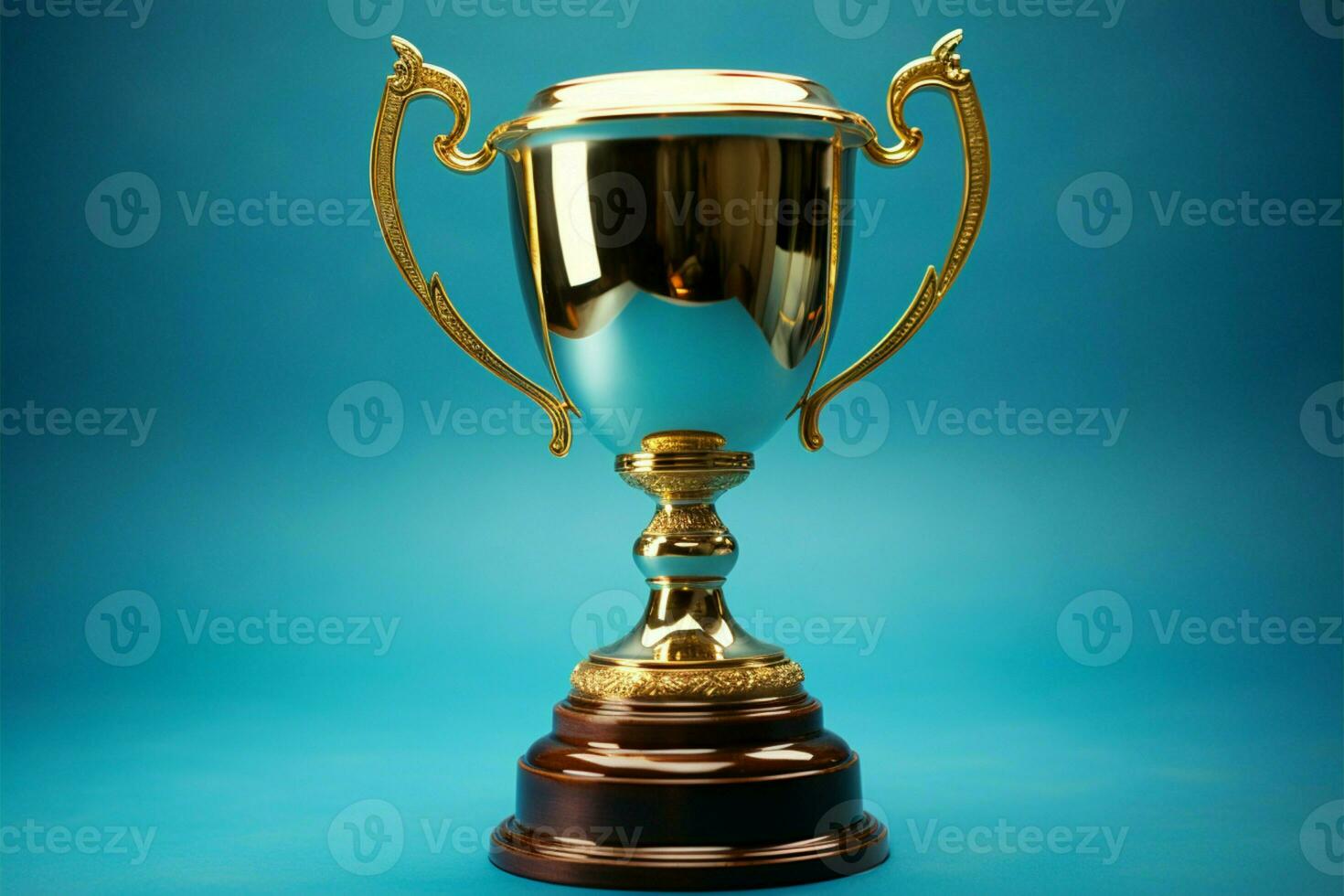 AI generated champion Award trophy cup winner concept AI Generated photo