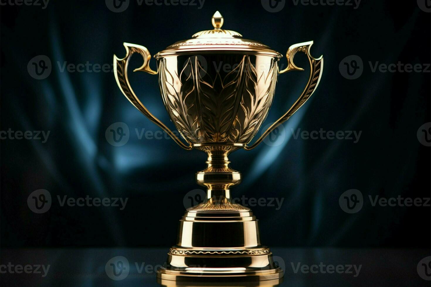 AI generated champion Award trophy cup winner concept AI Generated photo