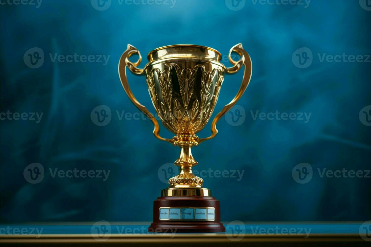 AI generated champion Award trophy cup winner concept AI Generated photo