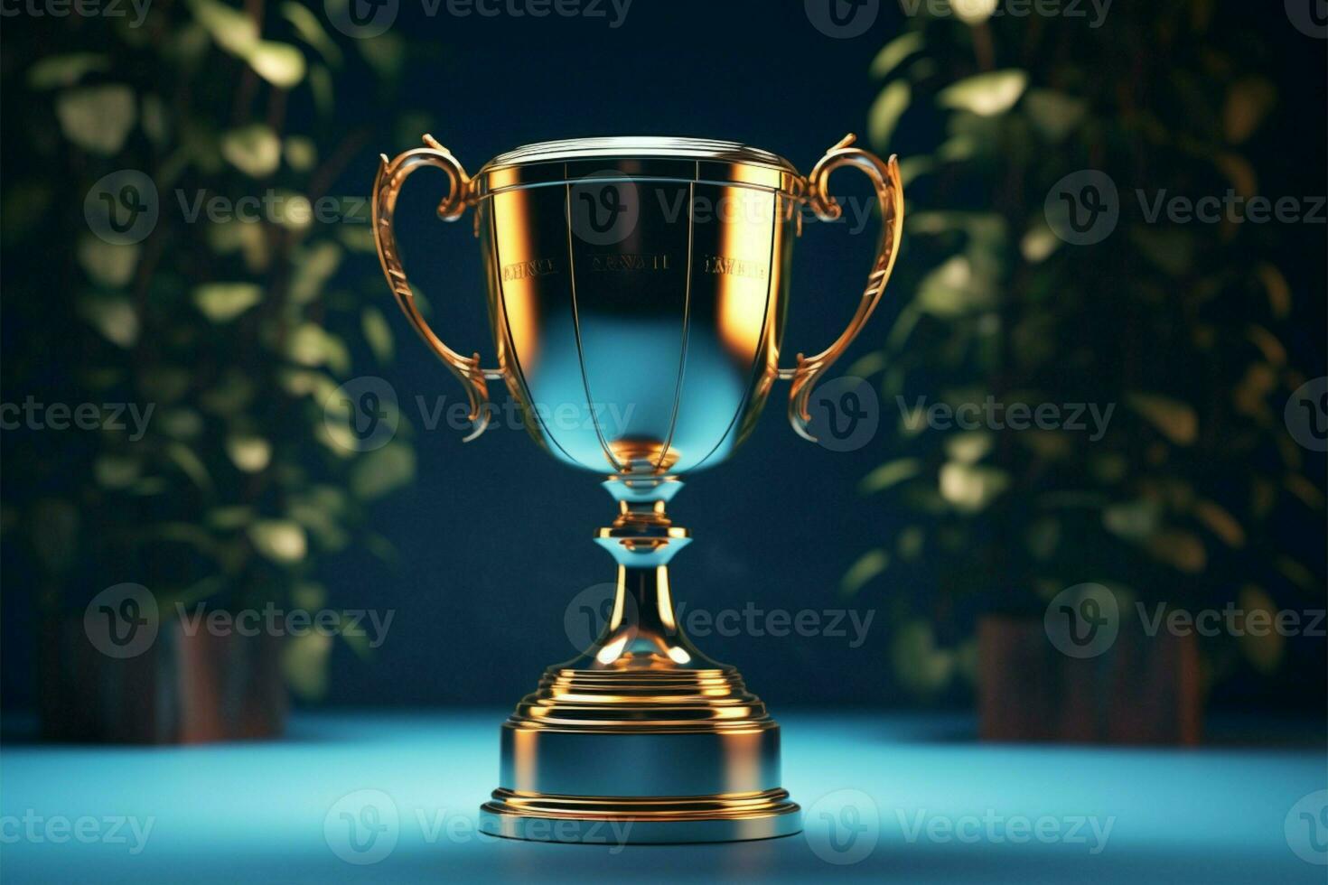 ai generado campeón premio trofeo taza ganador concepto ai generado foto