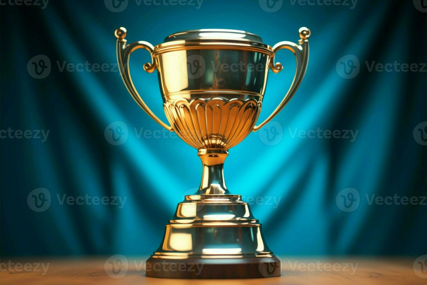 AI generated champion Award trophy cup winner concept AI Generated photo