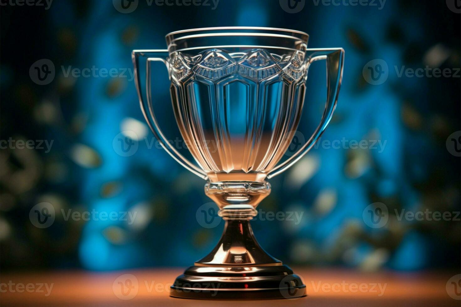 AI generated champion Award trophy cup winner concept AI Generated photo