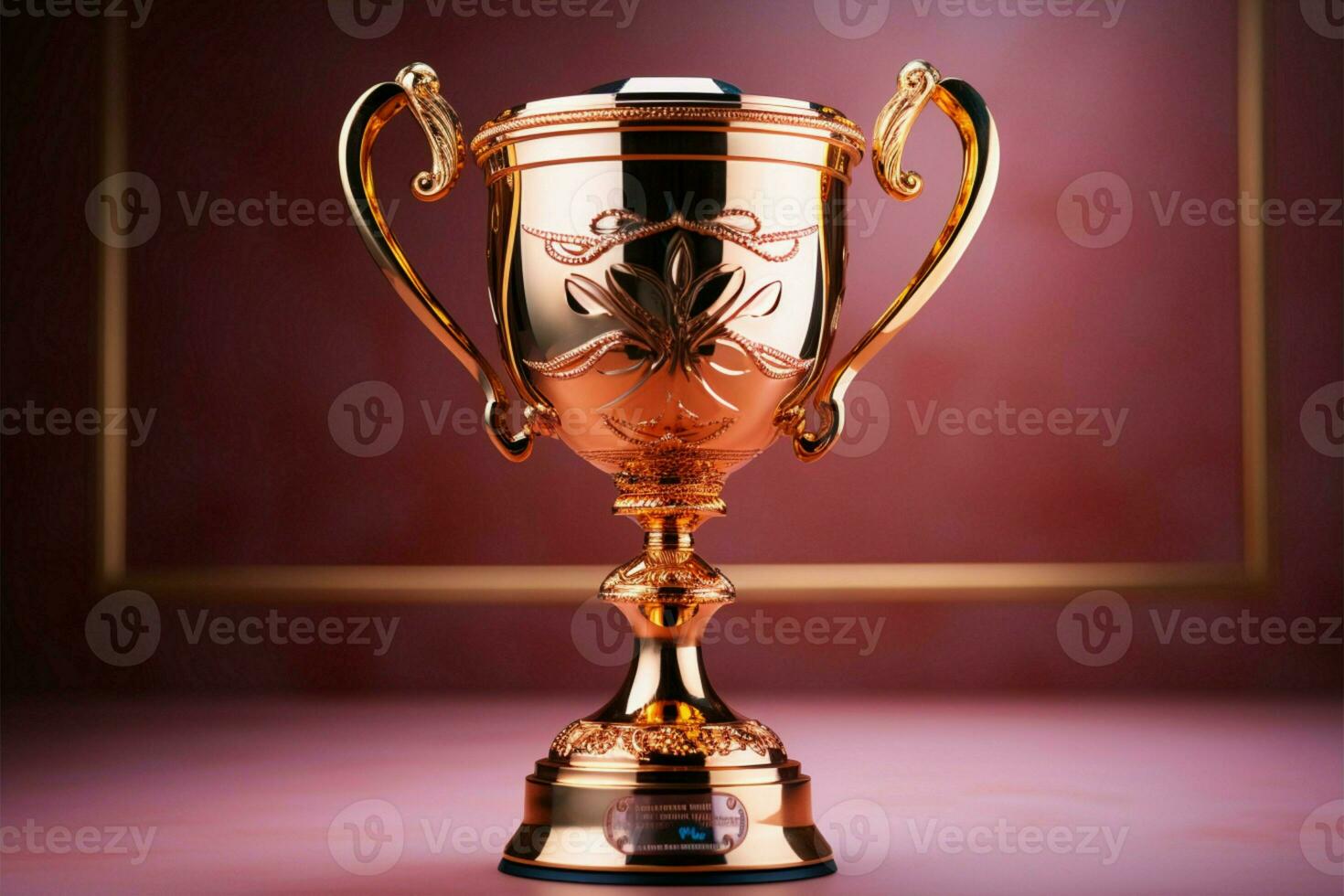 AI generated champion Award trophy cup winner concept AI Generated photo