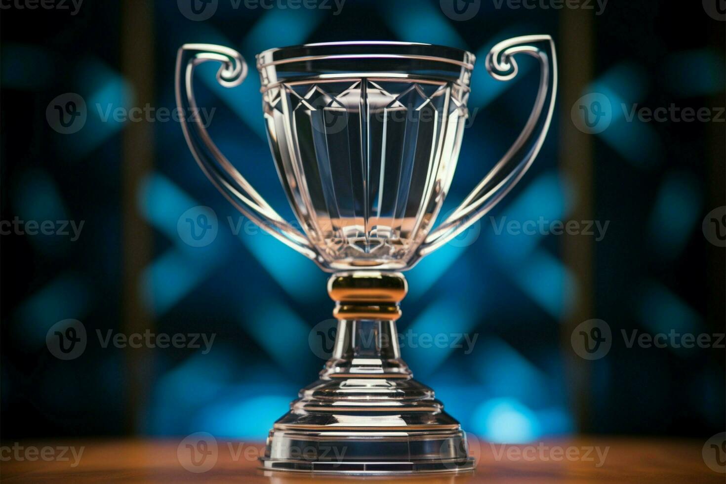 AI generated champion Award trophy cup winner concept AI Generated photo