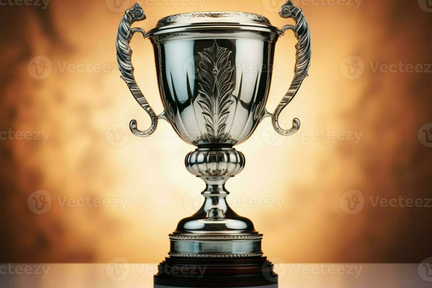 AI generated champion Award trophy cup winner concept AI Generated photo