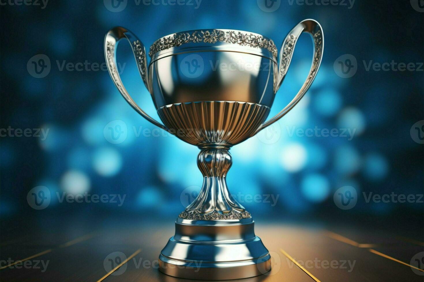 AI generated champion Award trophy cup winner concept AI Generated photo