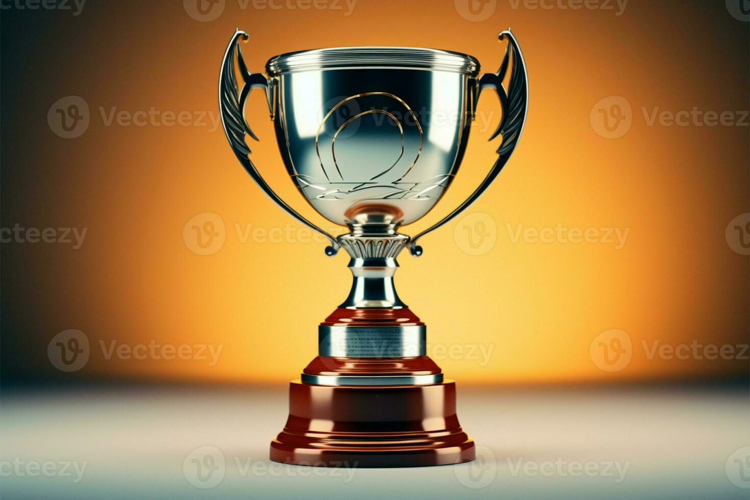 ai generado campeón premio trofeo taza ganador concepto ai generado foto