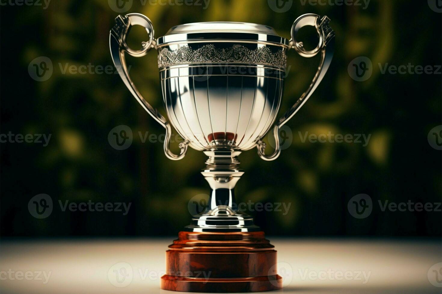 AI generated champion Award trophy cup winner concept AI Generated photo