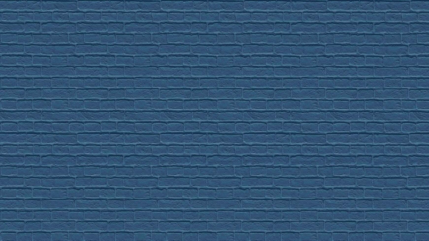 blue brick wall background photo