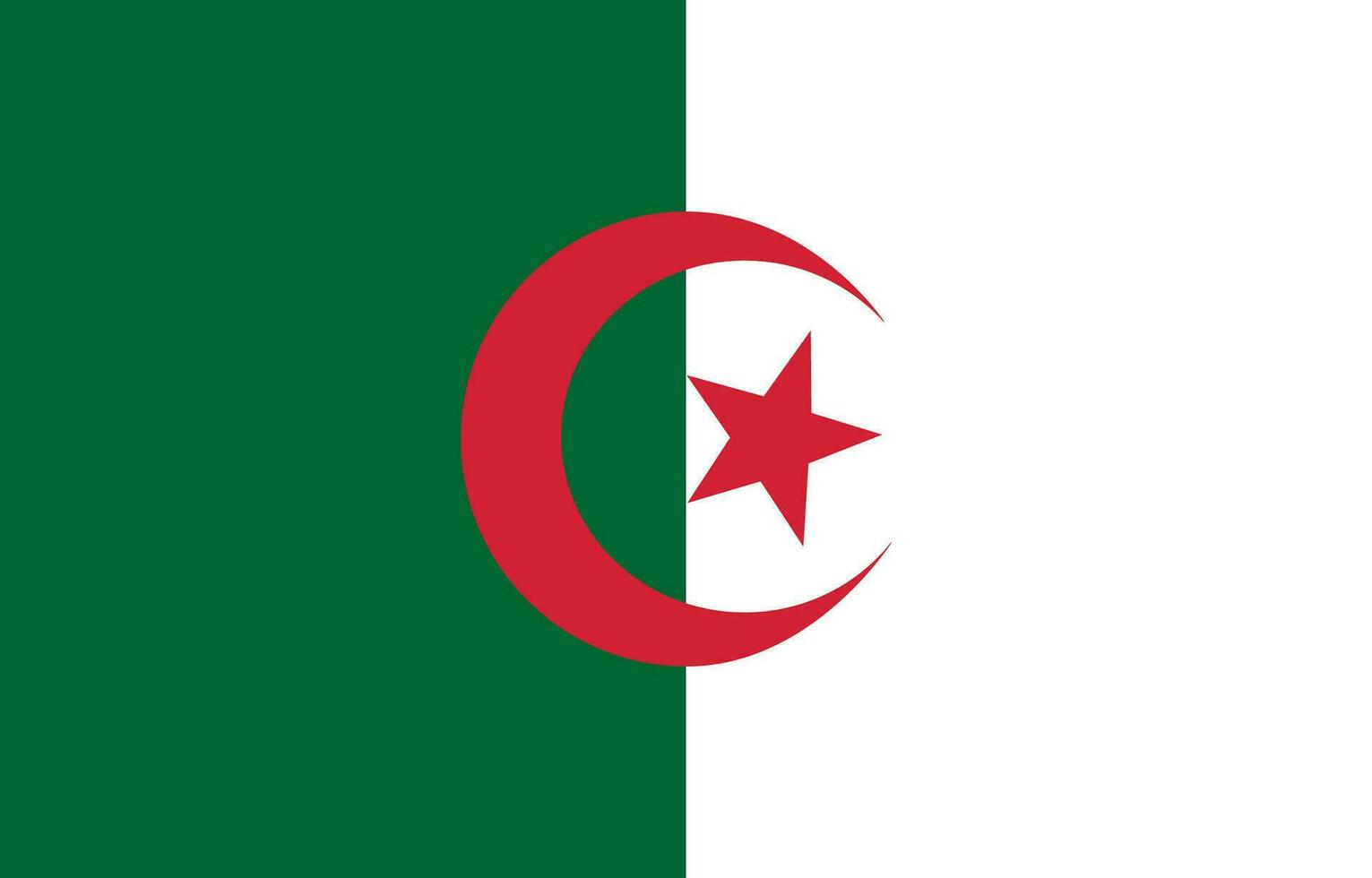 Algeria flag. Flag of Algeria vector