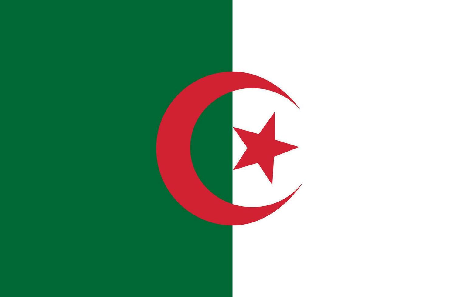 Algeria flag. Flag of Algeria vector