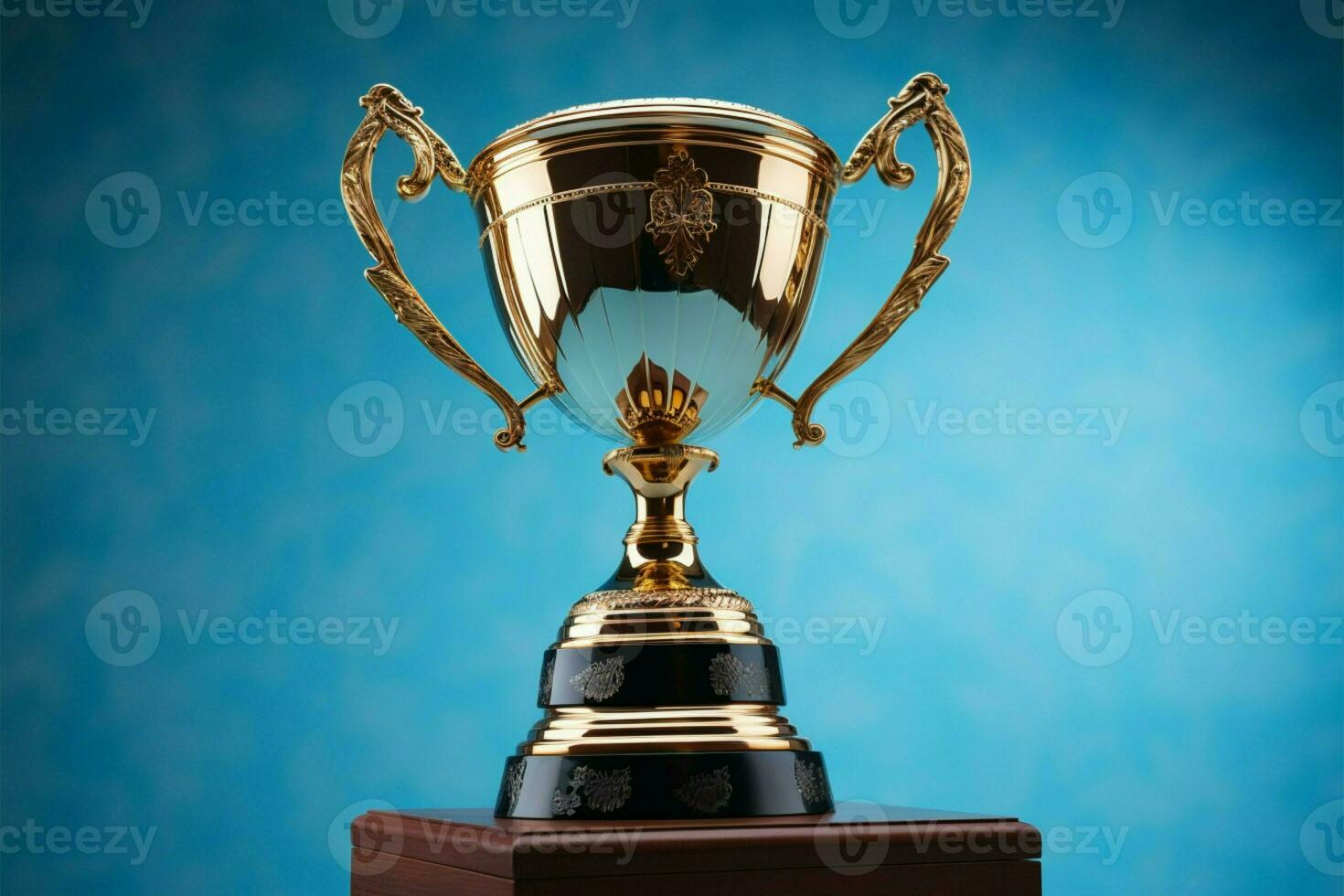 AI generated champion Award trophy cup winner concept AI Generated photo