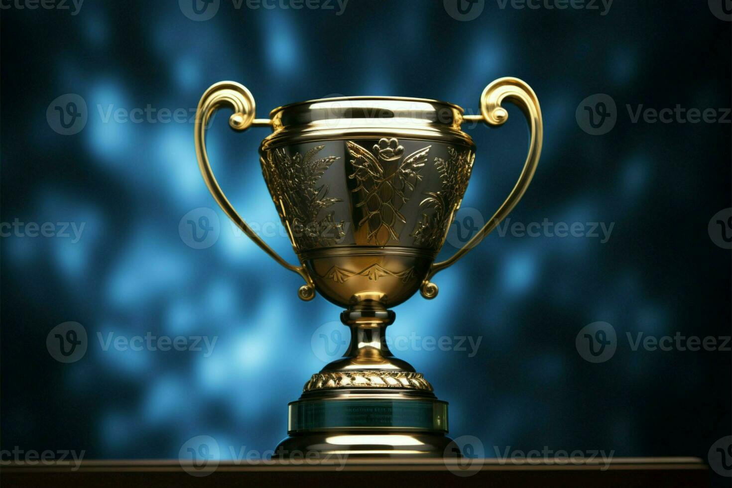 AI generated champion Award trophy cup winner concept AI Generated photo