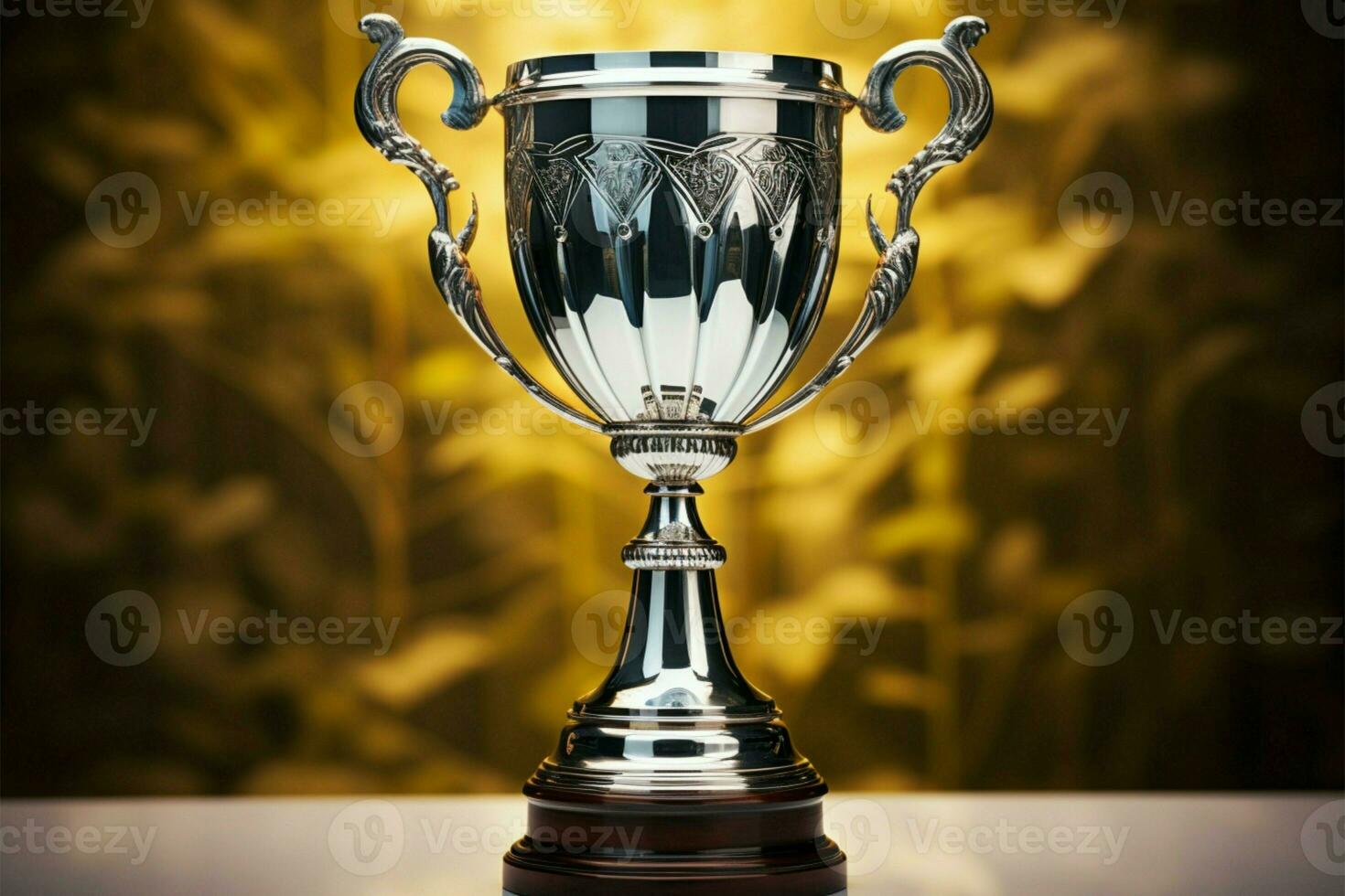 AI generated champion Award trophy cup winner concept AI Generated photo