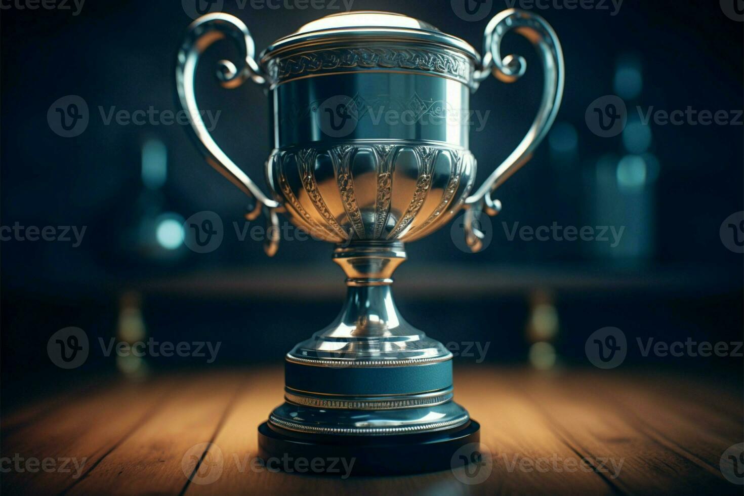 AI generated champion Award trophy cup winner concept AI Generated photo