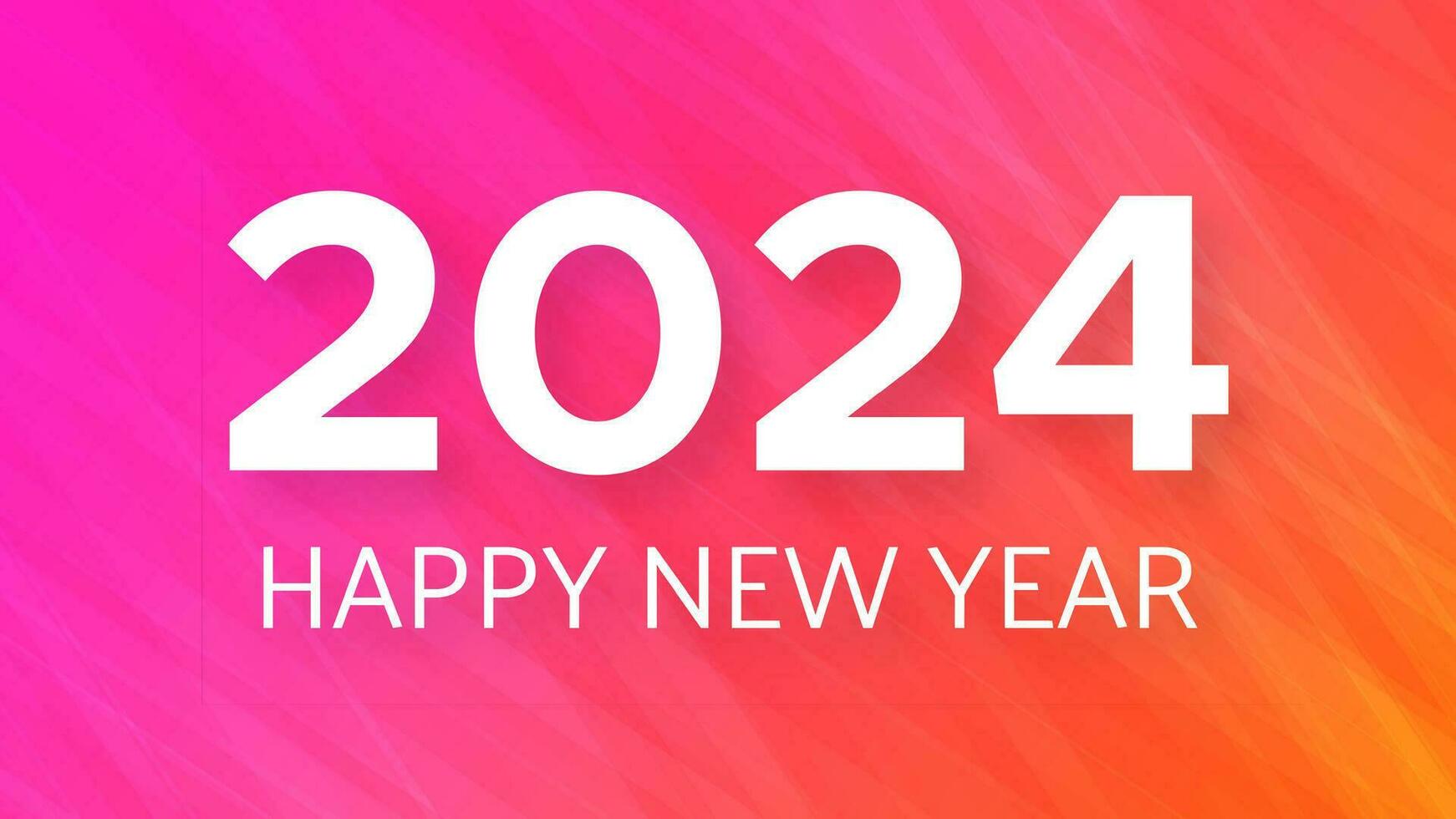 2024 contento nuevo año en vistoso antecedentes vector