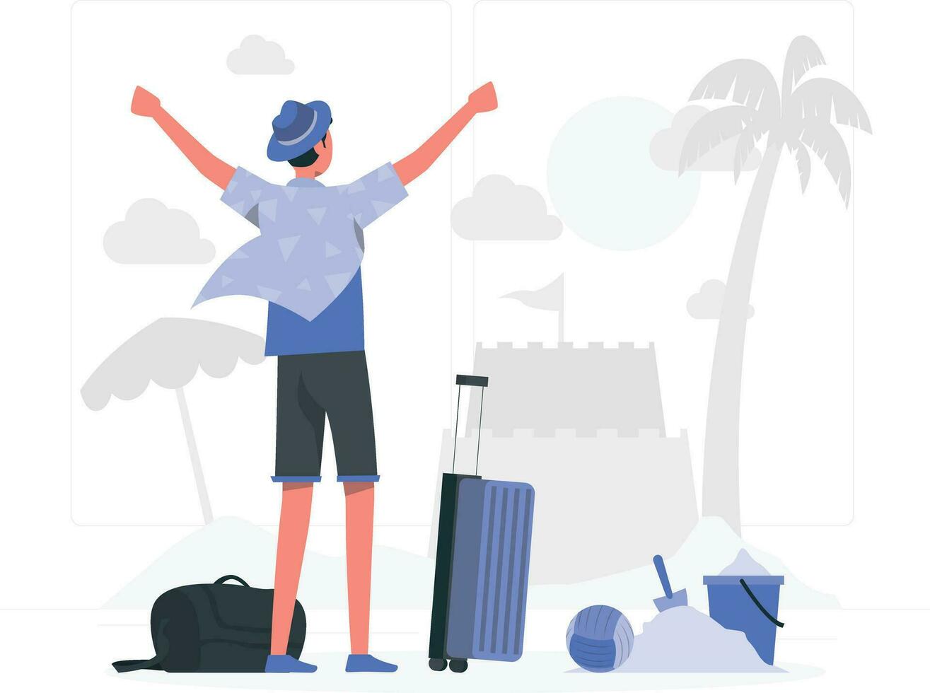 Travel Illustration file vector