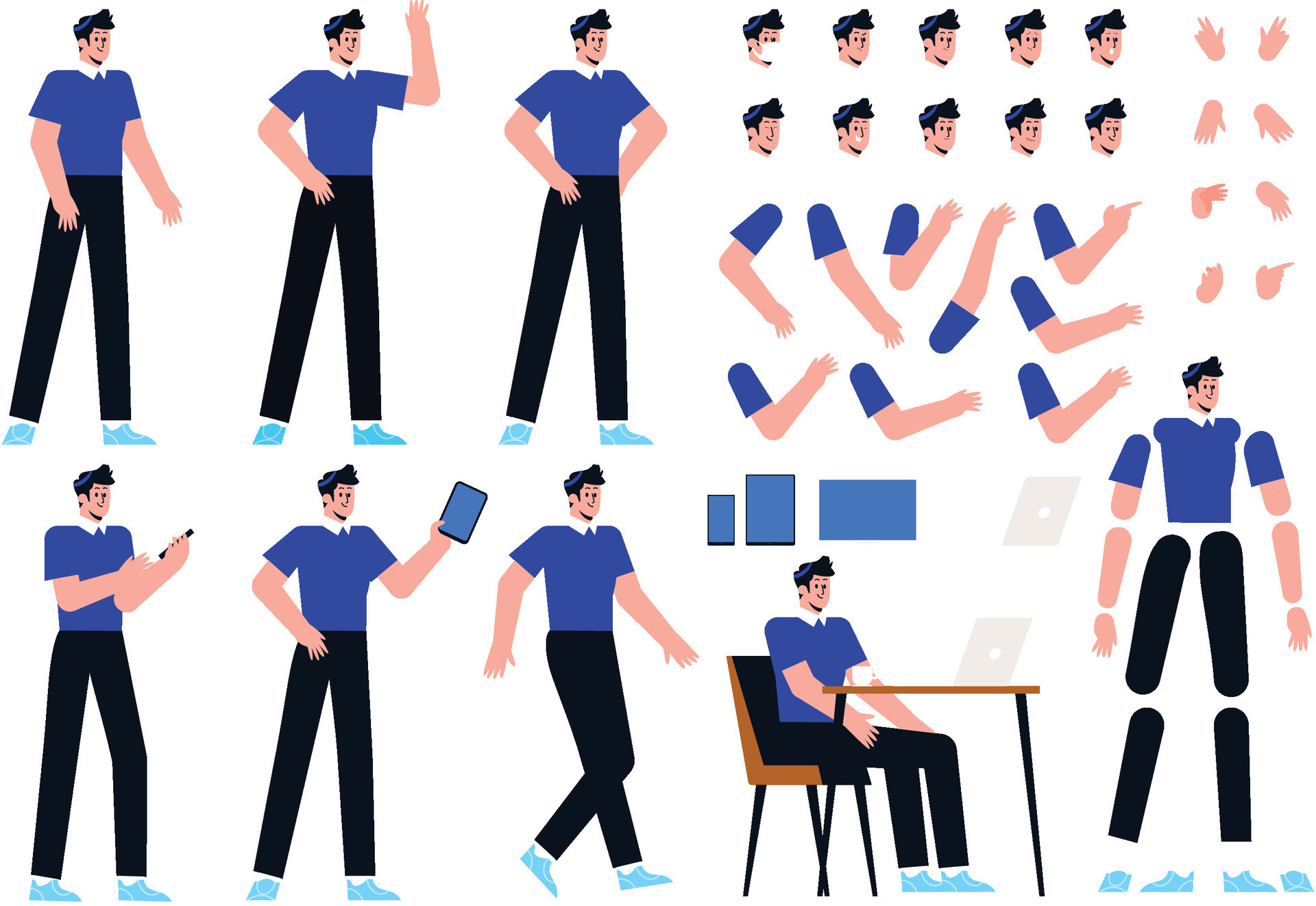 Free Vector Male Character Illustration 35598684 Vector Art At Vecteezy Free Vector Male Character Illustration 35598684 Vector Art At Vecteezy