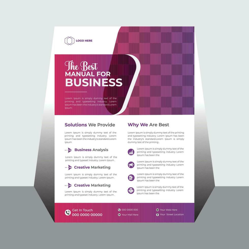 Creative business flyer template vector