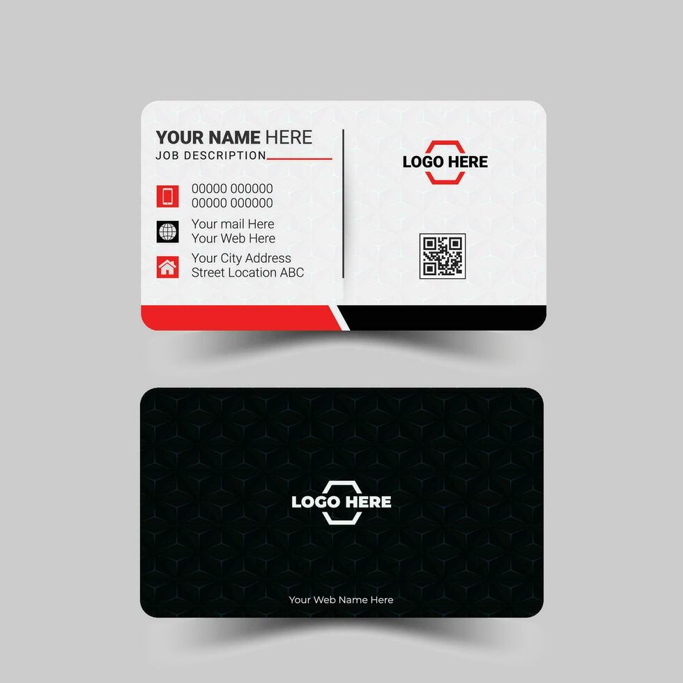 Modern and clean professional business card template vector