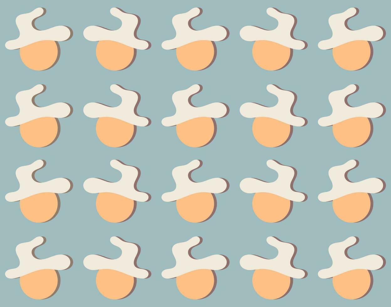 Abstract background pattern similar to head and hat vector