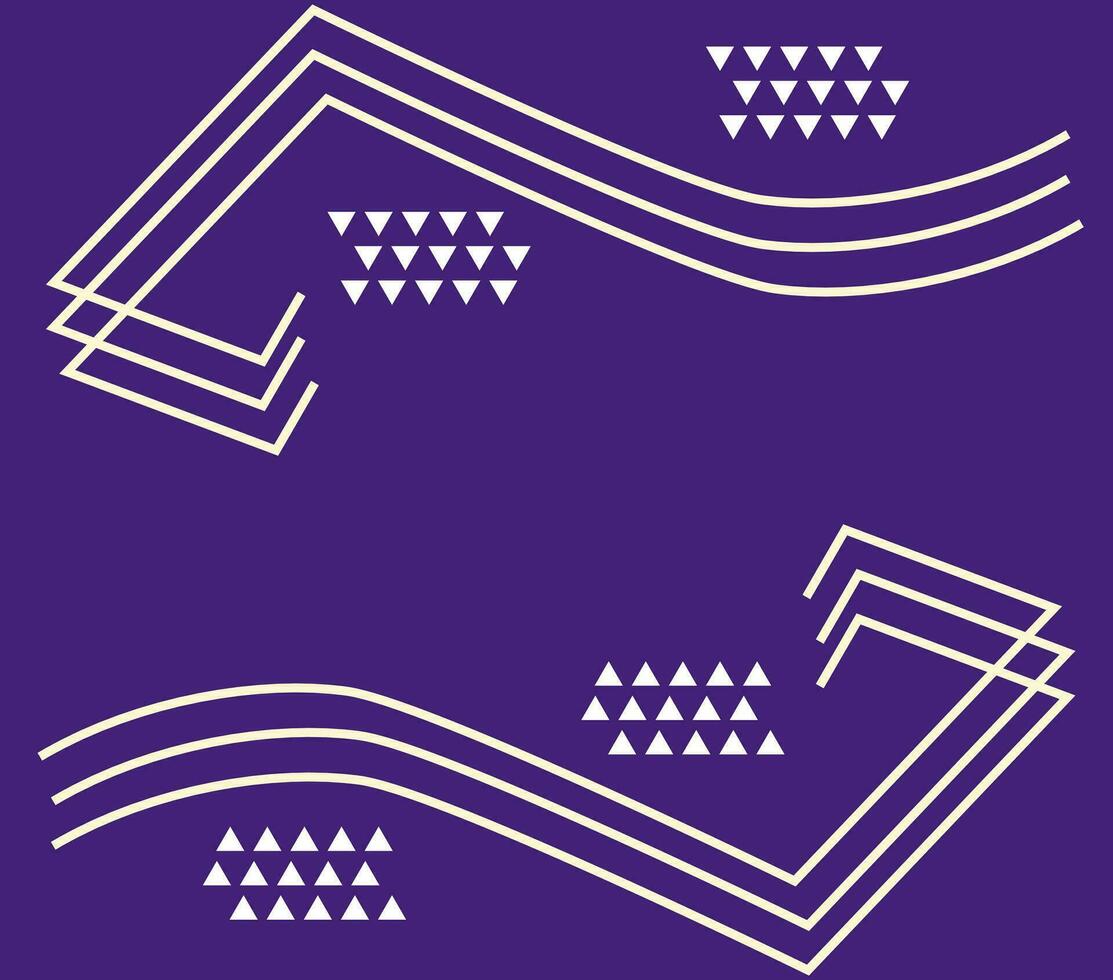 Abstract background with purple color, lines and triangle pattern vector
