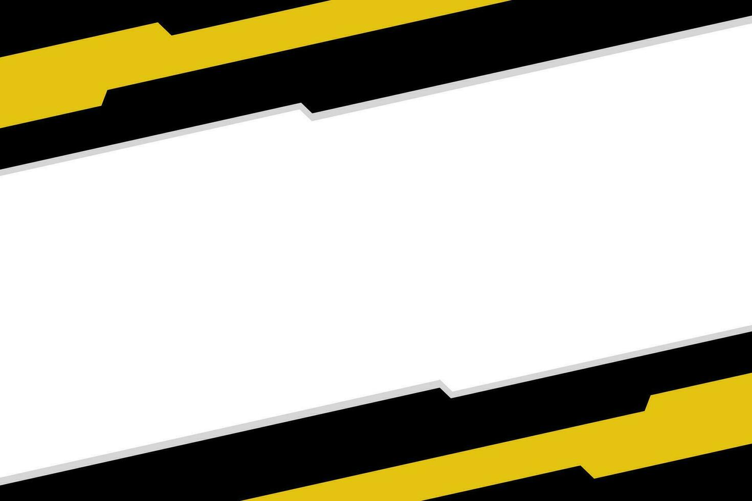 yellow and black geometry design with flat design and copy space for text vector