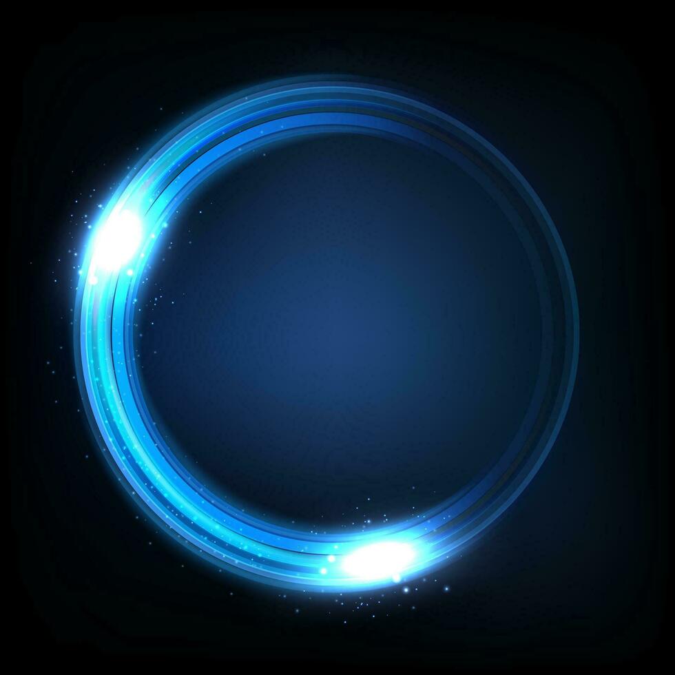 Rotating Blue Light Shiny, Suitable For Product Advertising, Product Design, and Other, Vector Illustration