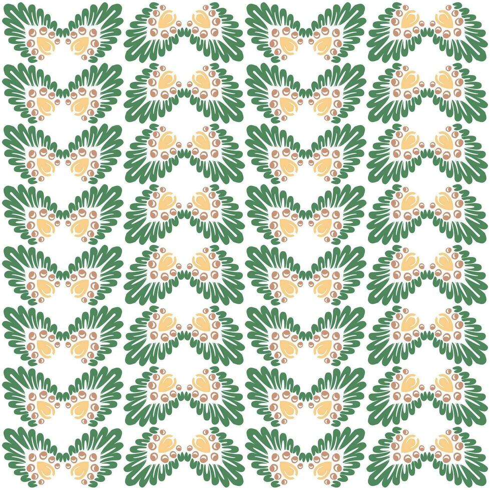 Vector abstract background with floral ornament