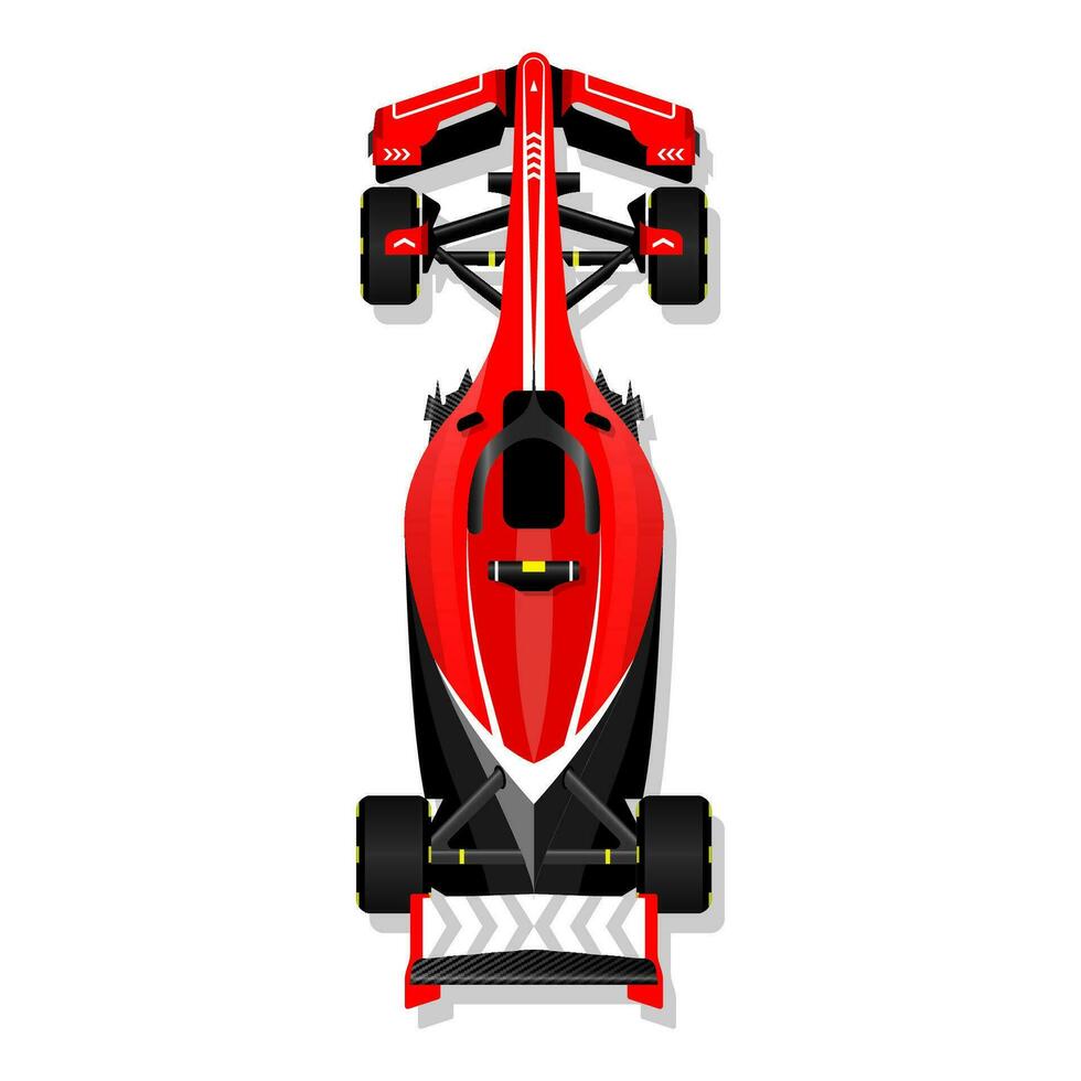 Racing sport car f1 racing bolid illustration vector